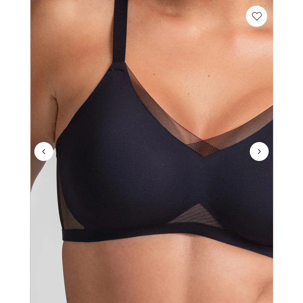 HoneyLove Runway Cross Over Bra Size XL Undergarment‎ GUC Black Comfort Lined